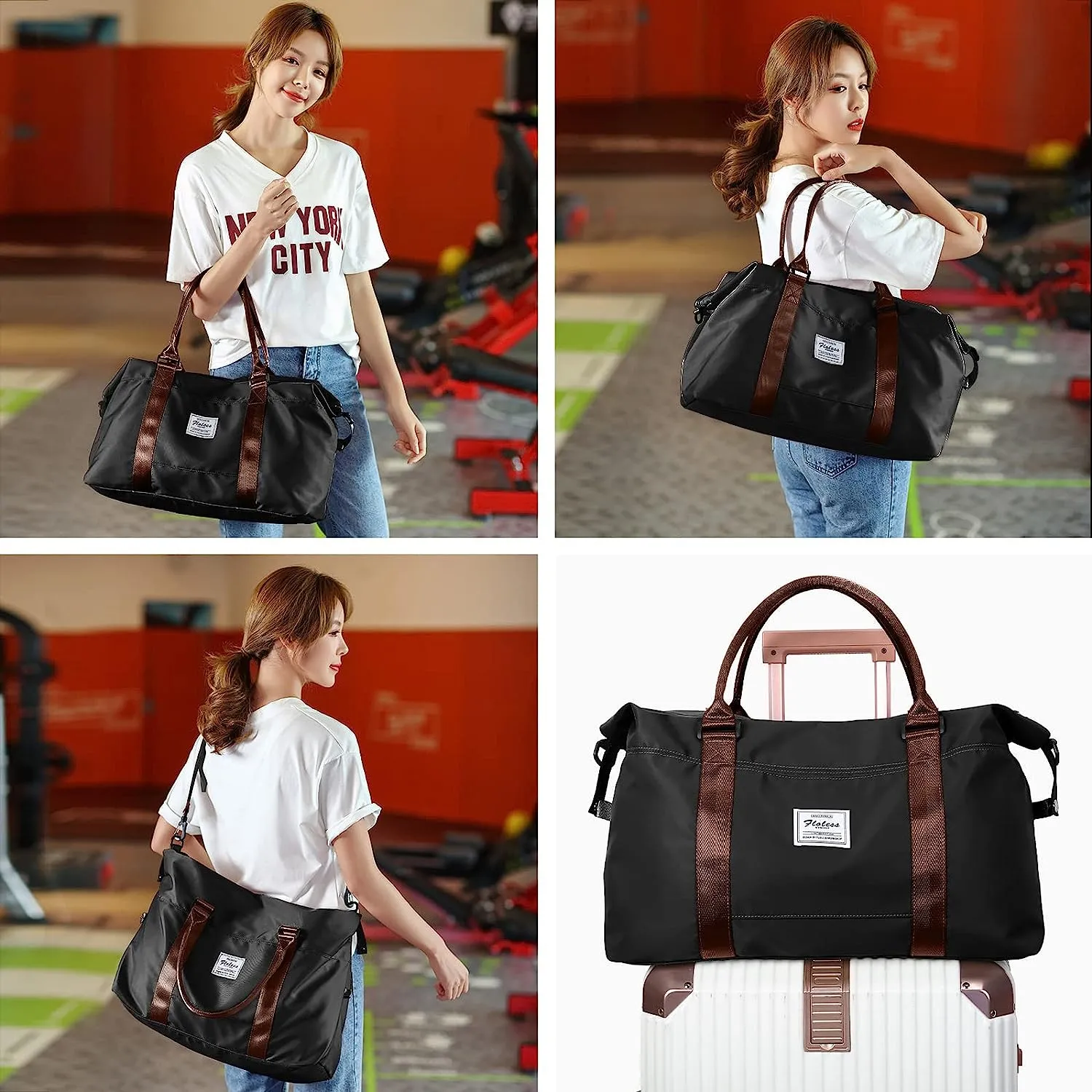 Travel Duffle Bag Men's Sports Tote Gym Bag Shoulder Weekend Travel Bag