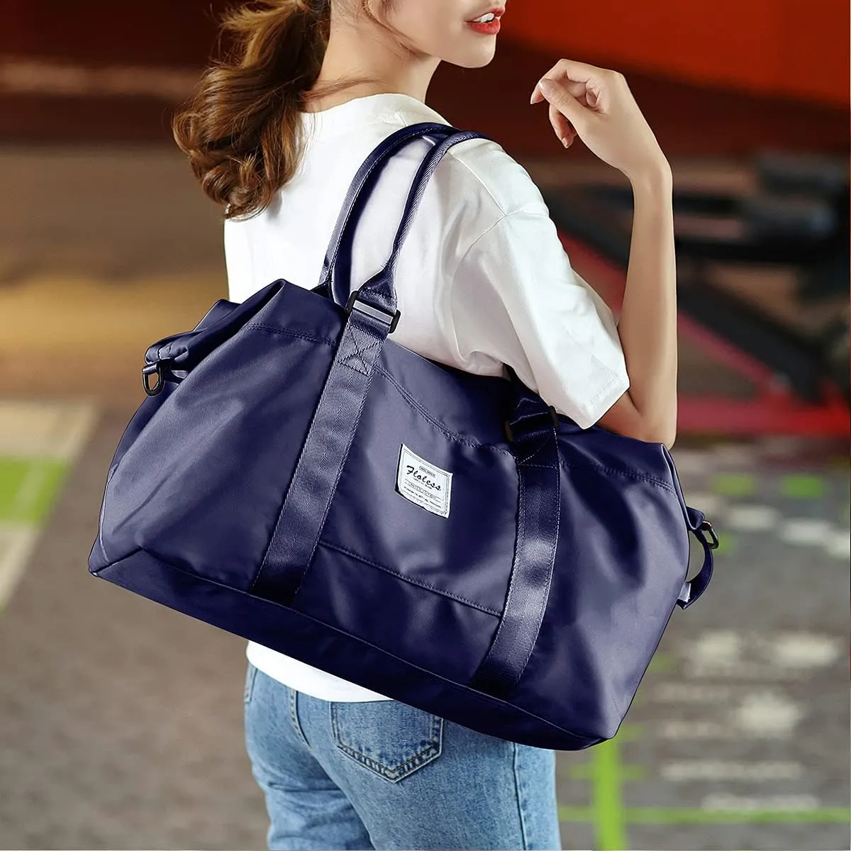 Travel Duffle Bag Men's Sports Tote Gym Bag Shoulder Weekend Travel Bag