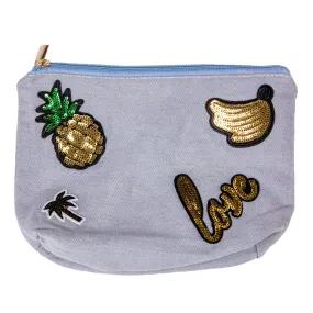 Tropics Pouch in Chambray