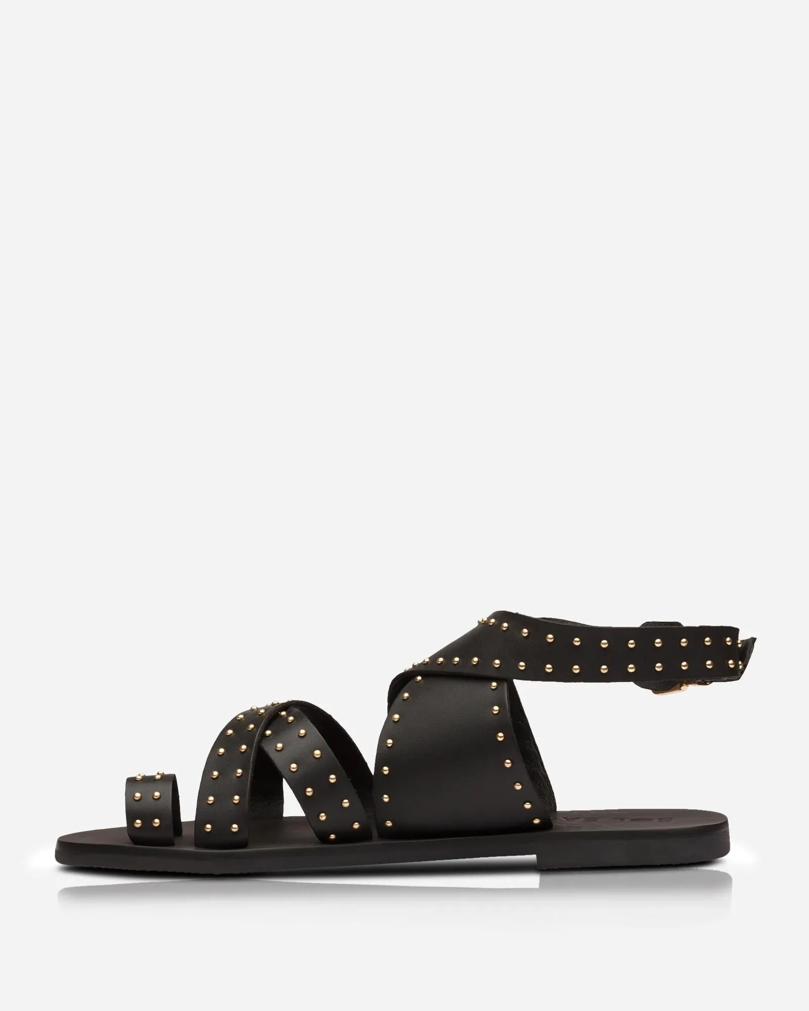 Vesper Sandal • Black/Gold