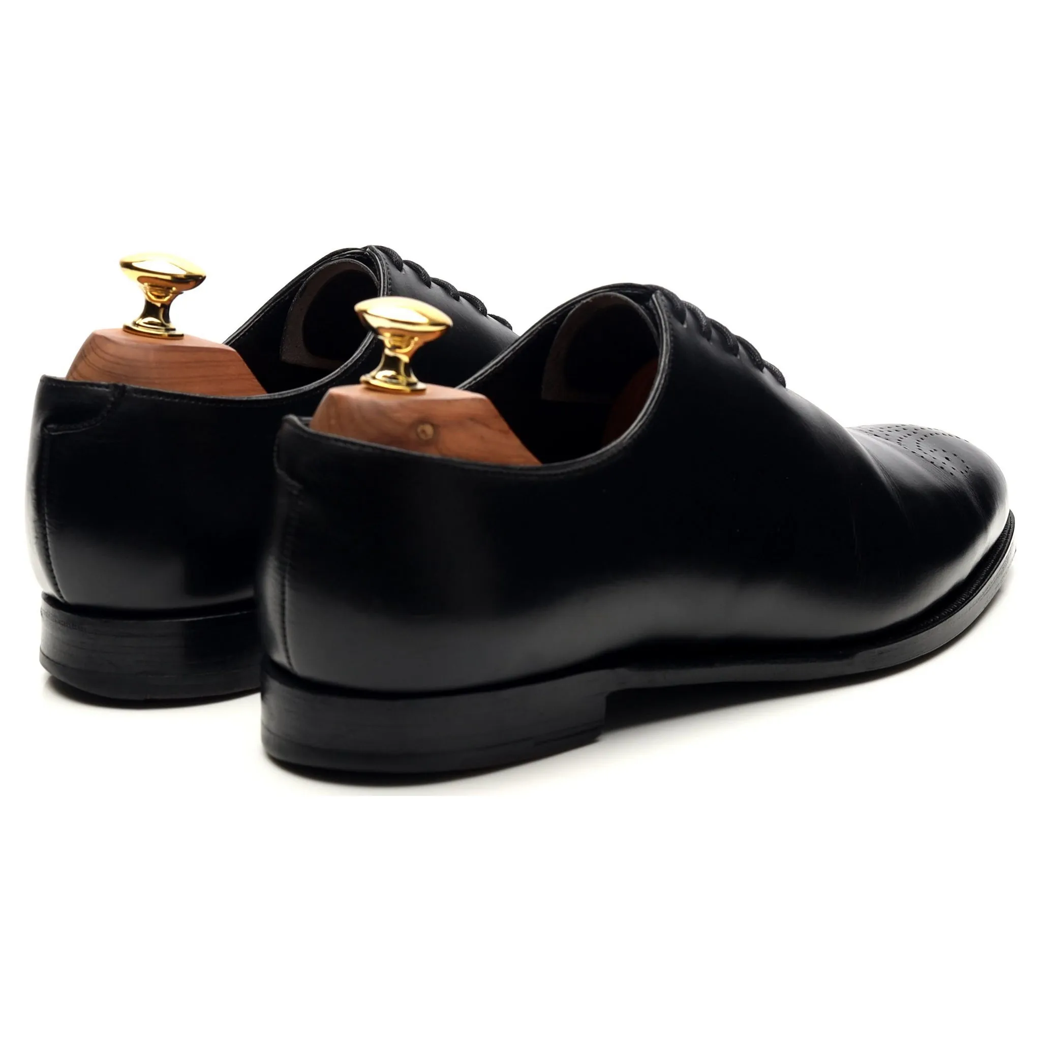 'Weymouth' Black Leather Wholecut Oxford UK 6.5 E