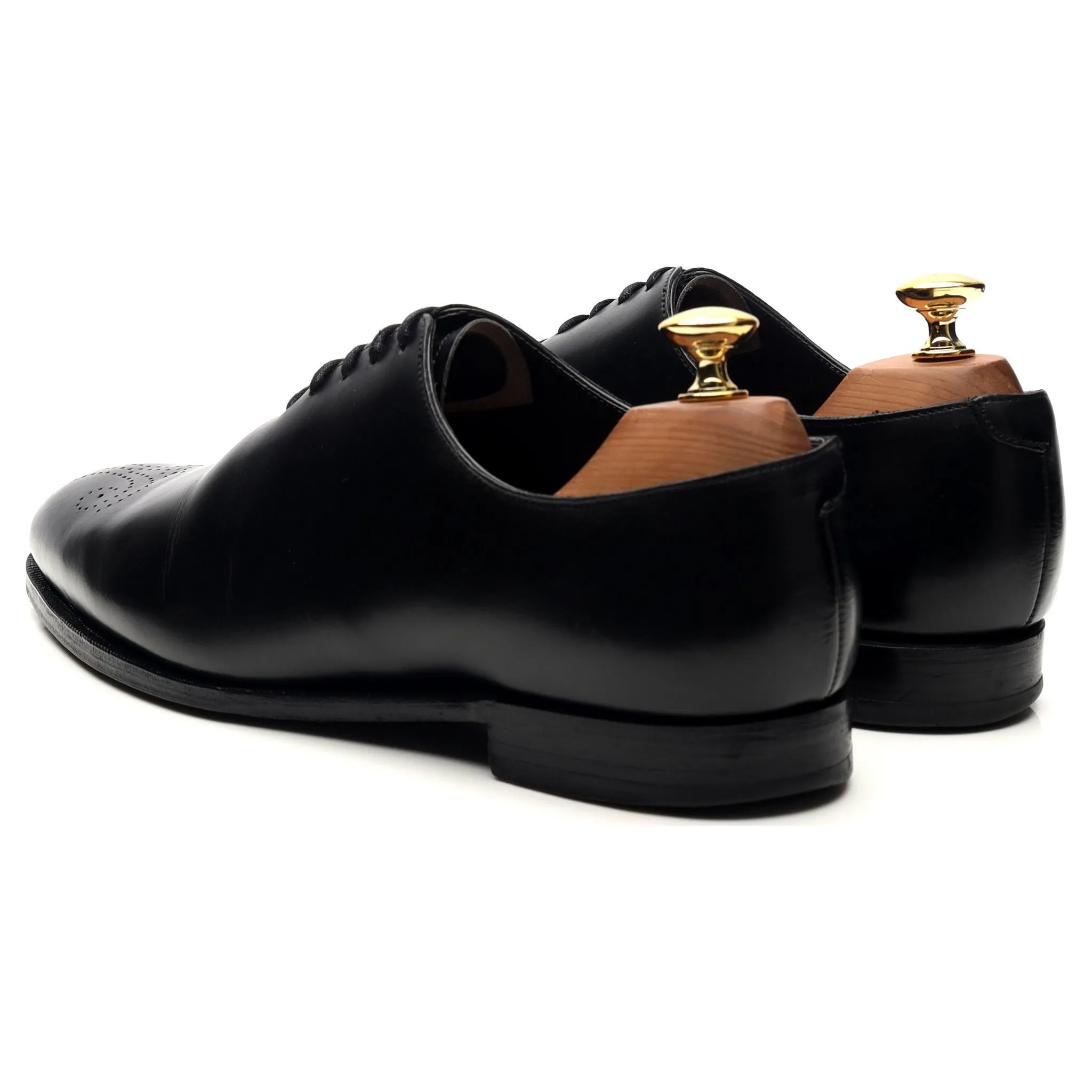 'Weymouth' Black Leather Wholecut Oxford UK 6.5 E