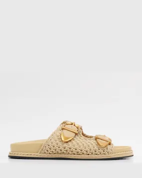 ZOYA Raffia Slide Sandals